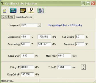 capillary tube program