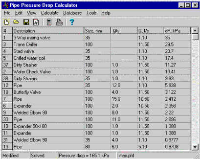 pipe flow spreadsheet